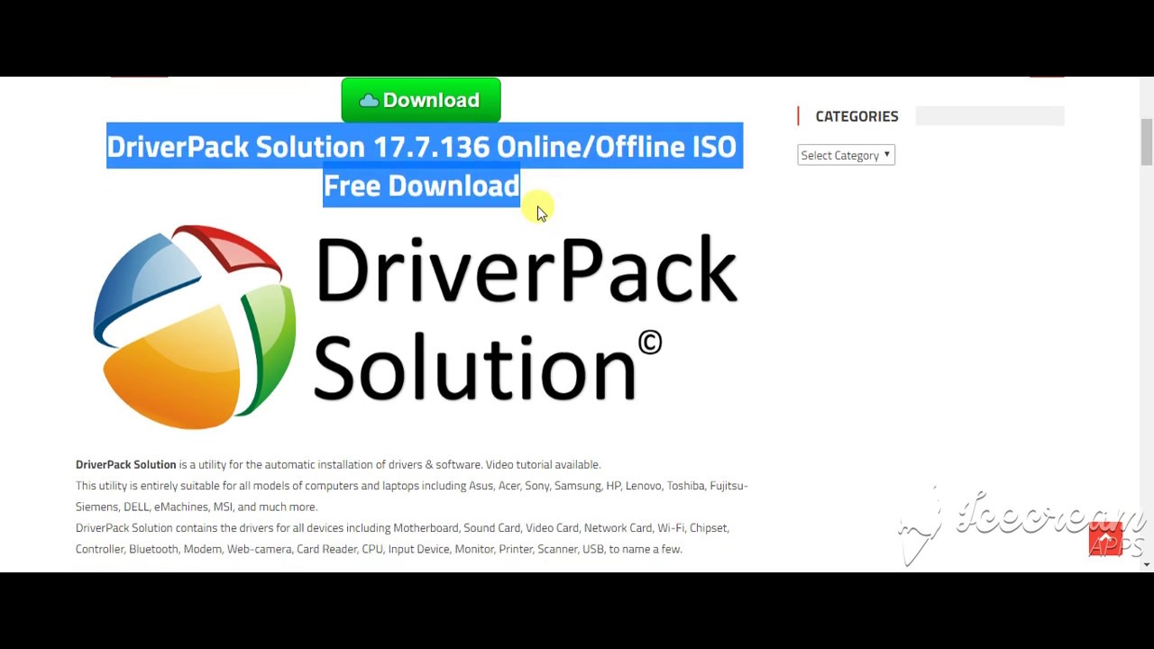 driverpack solution 14 offline zip file